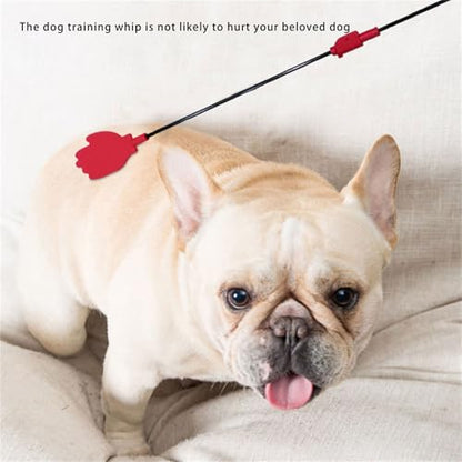 Dog Training Stick,Interactive Dog Training Whip,Foldable Silicone Whip,Anti-Slip Handle,Teasing Stick for Dogs