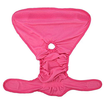Dog Cotton Underwear Pants, Female Dog Physiological Pants Sanitary Diaper Breathable Cotton Suspender Short Pants(L)