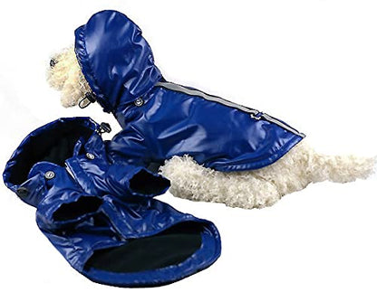 Pet Life All Weather Casual Windbreaker: Dark Blue, Medium