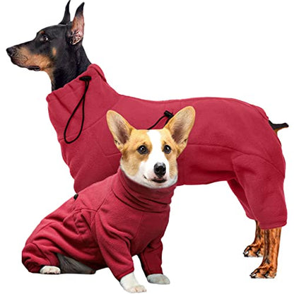 ROZKITCH Small Dog Winter Coat, Pet Windproof Warm Cold Weather Jacket Vest Cozy Jumpsuit Apparel Outfit Clothes for Small Medium Large Dog Walking Hiking Sleep Red XS - color: Red, size: XS