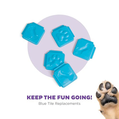 Outward Hound Nina Ottosson Nina Ottosson Extra Tiles for Dog Puzzles Challenge Slider & Multipuzzle - 5 Pack, Blue - color: Extra Tiles (Blue)