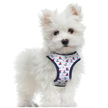 Mile High Life Step in Dog Harness for Small Dogs No Pull, Easy Get on Air Mesh Vest Harness, Adjustable Easy Closures Both Neck and Chest (White, XS Chest 11.4"-16.1") - color: White, size: XS Chest 11.4"-16.1"
