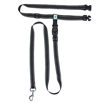 Caldwell's Pet Supply Co. Hands-Free Dog Leash, Adjustable Waist Leash for Dog Walking, Non-Bungee, Hands Free Harness, Durable and Versatile Waist Belt Leashes, Cross Body for Dogs (26" - 47")