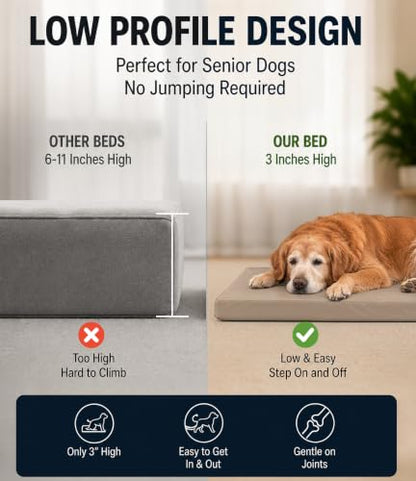 Waterproof Dog Bed for Crate Pad, Leather Pet Mat with Wipeable Removable Cover, Large Size Crate Mat - color: brown, size: 46"L x 28"W x 3"Th