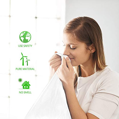 5 Gallon 220 Counts Strong Trash Bags Garbage Bags by Teivio, Bin Liners, for bathroom home office kitchen, 5.5 Gal, Clear - size: 220 Count (Pack of 1)