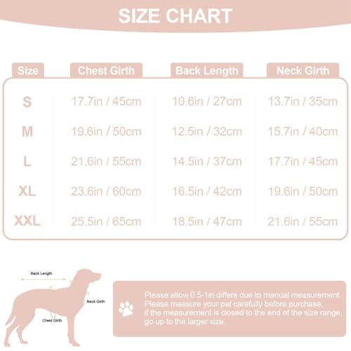 PINA Dog Winter Coat with Faux Fur Hood, Windproof and Warm, Suitable for Small to Large Dogs, Pink, M - color: Pink, size: M(chest:19.6in)