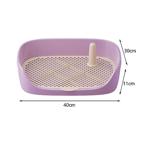 Dog Toilet Training Potty Tray, Pet Pan Bedpan Training Pads Holder Training Pad Toilet Potty Trainer for Small Animals, Home, Puppy, Purple 40x30x11cm - color: Purple 40x30x11cm