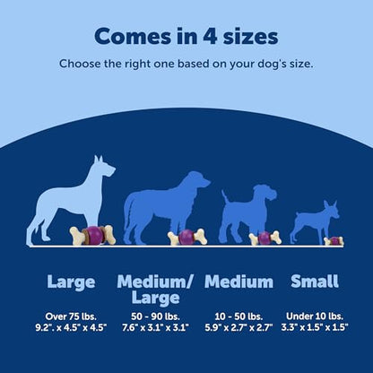 PetSafe Busy Buddy Bouncy Bone, Treat Holding Dog Toy, Large, Best for Dogs Over 75 Lb. - size: Large, style: Bouncy Bone