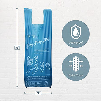 Dog Poop Bags with Handles, 180 Count, Extra Thick Leak-Proof Dog Waste Bags, Certified Compostable, Unscented & Eco-Friendly, 9 x 13 inch (16 inch w/Handles) - size: 180 Count (Pack of 1)