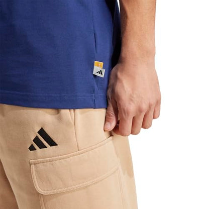 adidas Men's Dog Patch Graphic T-Shirt - color: Dark Blue/Hoop, size: Large