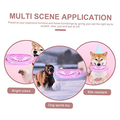 Didiseaon 2pcs Outdoor Dog Flying Disc Toy Soft Chewing Toy for Puppies and Dogs for Active Playtime and Training Lightweight and Safe for Outdoor Fun