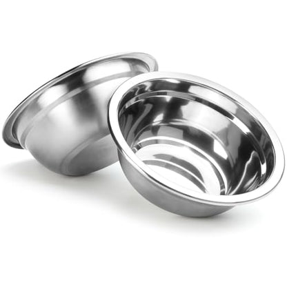 COMESOON 2 Pack 7.2" Stainless Steel Dog Bowls 50oz Thickened Durable Replacement Dog Food Bowls for Food and Water, Fit for COMESOON Bowl Stand DB-B01/DB-B03 - color: Stainless steel bowl