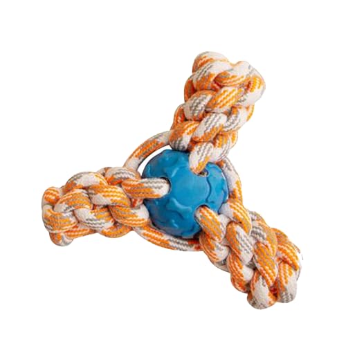 Snugarooz Mini Fling N' Fun Dog Toy – Strong Rubber & Rope Chew Toy for Aggressive Chewers - Perfect for Small Dogs - Aid Dental Health - style: Mini Fling N' Fun