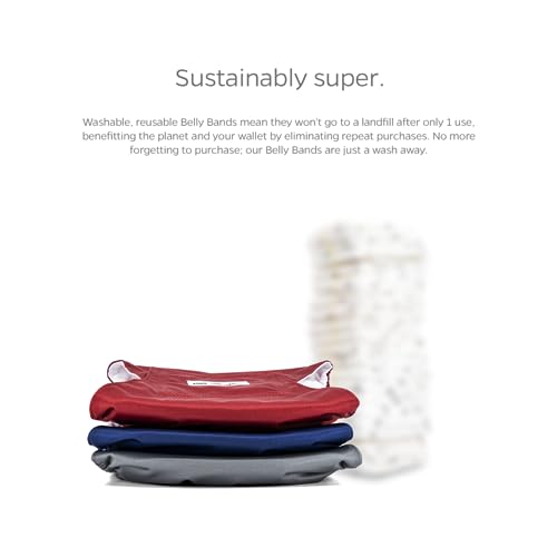 Pet Parents® Washable Belly Bands for Male Dogs (3pack) + Extendrs® of Durable Dog Diapers Male, Premium Male Dog Diapers & Dog Wraps (Small, Kingsmen) - color: Kingsmen, size: Small (13-16")