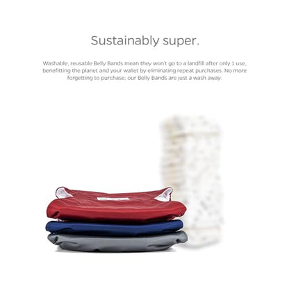 Pet Parents® Washable Belly Bands for Male Dogs (3pack) + Extendrs® of Durable Dog Diapers Male, Premium Male Dog Diapers & Dog Wraps (Small, Kingsmen) - color: Kingsmen, size: Small (13-16")