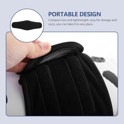 Washable Male Dog Diaper Belly Band, Reusable Breathable Pet Diaper Wrap, Water Absorbent Black Large (70g) for Home Training and Incontinence