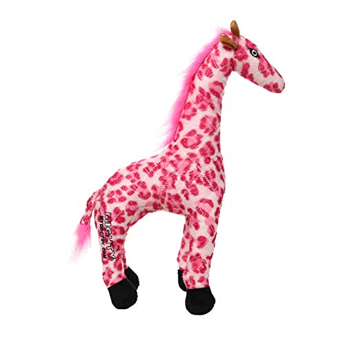 MIGHTY Tuffy 2 Pack Giraffe Dog Toys | Ultra Durable Plush Toy with Multiple Layers & Reinforced Seams , Washable and Floats , Mighty® Construction - color: 2PK Pink Giraffe