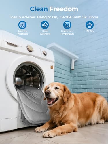 Dog Cooling Mat, Anti-Slip, Thick 3D Orthopedic Summer Pad for Dogs & Cats, Q-MAX > 0.5, Non-Toxic, Machine Washable, Chew-Resistant, Portable for Crate, Bed, Sofa, Car (Cool Grey, Medium) - size: Medium