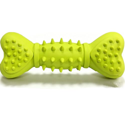Bone Shape Dog Squeaky Toys, Durable Dog Chew Toys for Aggressive Chewers, Puppy Teething Toys for Small/Medium Dogs Natural Rubber Puppy Chew Toys for Teething