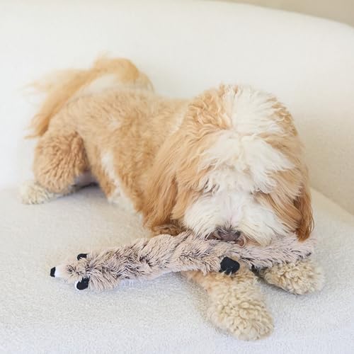 SPOT Skinneeez Extreme Quilted Raccoon - Durable, Stuffing Free Dog Toy with 4 Layers of Diamond Stitched Fabric & 2 Squeakers- Ideal for Small & Medium Aggressive Puppies and Dogs- 14in - style: Raccoon