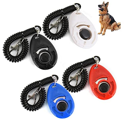 FOMIYES 12pcs Professional Dog Clicker Big Button Training Tool Wrist Strap Pet Training Clickers for Quick and Easy