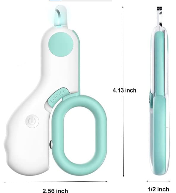 Small Animals Nail Clippers with LED Lights to Avoid Excessive Cutting and Razor Sharp Blades - Professional Claw Trimmer for Tiny Dog Cat Kitten Bunny Rabbit Bird Guinea Pigs Ferret Hamsters (Blue) - color: Blue