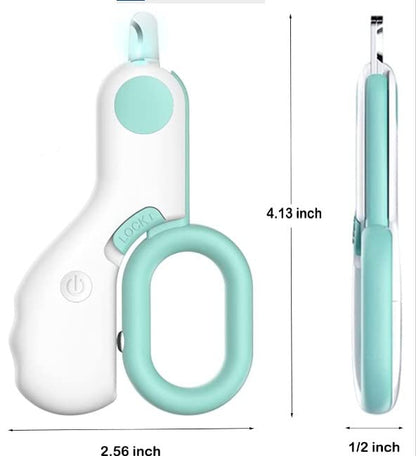 Small Animals Nail Clippers with LED Lights to Avoid Excessive Cutting and Razor Sharp Blades - Professional Claw Trimmer for Tiny Dog Cat Kitten Bunny Rabbit Bird Guinea Pigs Ferret Hamsters (Blue) - color: Blue