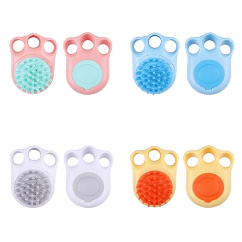 Pet & Grooming Supplies Kitten/Dog Massage Brush Shampoo Dispenser/Washing Grooming Supplies Pet Brush for Bathing Dogs - color: Blue