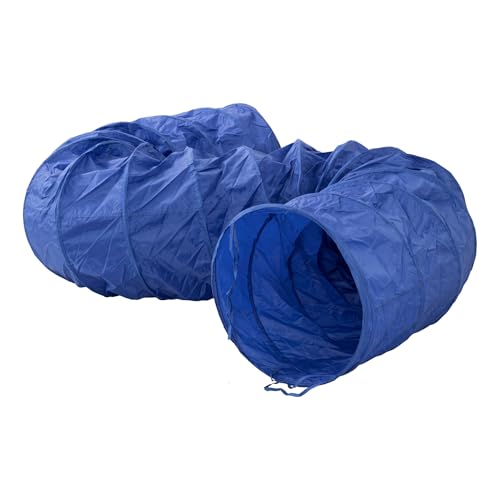 Trixie Dog Agility Tunnel - 196.9 in Long & 23.6 in Dia. | Agility Tunnel for Medium to Large Dogs, At Home Obstacle Training Equipment, Indoor and Outdoor Use - size: 196.75 x 23.5 x 23.5 in.