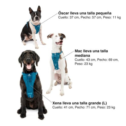 Kurgo Enhanced Strength Tru-Fit Dog Car Harness - Pet Travel Safety Harness - Crash Test Certified Fit - Five Point Adjustment - Secure Buckle - Padded Chest - Ink Blue - Large