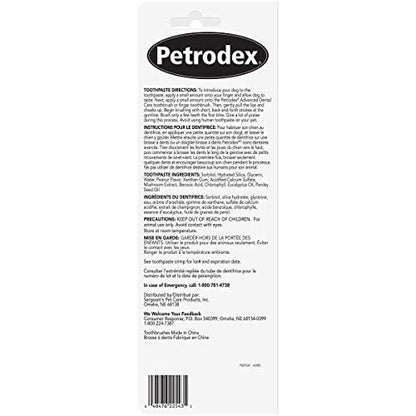 Petrodex Dental Care Kit for Dogs and Puppies, Cleans Teeth and Fights Bad Breath, Reduces Plaque and Tartar Formation, Enzymatic Tooth Brushing Kit, Peanut Flavor, 2.5oz Toothpaste + Toothbrush - size: 1 Count (Pack of 1)