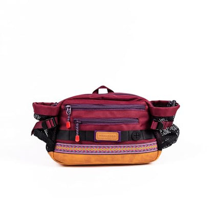 Wilderdog Mega Hip Pack with 3-Liter Capacity, Two Mesh Water Bottle Pockets, Interior Key Loops, Adjustable Straps, and Poop Bag Dispenser (Huckleberry) - color: Huckleberry