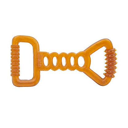 Fuzzy Puppy Dog Toys for Aggressive Chewers: All-Natural Rubber, Durable Dog Chew Toy, Tug of War Dog Toy, Great Teething Toys for Puppies | Double TUG (FP-Toy20) - style: Double Tug