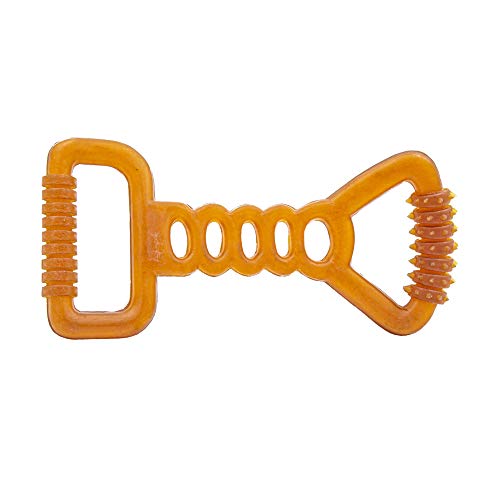 Fuzzy Puppy Dog Toys for Aggressive Chewers: All-Natural Rubber, Durable Dog Chew Toy, Tug of War Dog Toy, Great Teething Toys for Puppies | Double TUG (FP-Toy20) - style: Double Tug