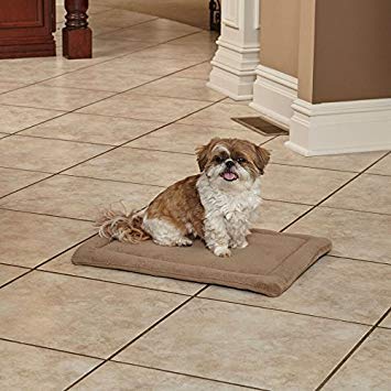 MidWest Homes for Pets XS QuietTime Taupe Micro Terry Pet Bed, Ultra-Soft & Cushioned Crate Pad for 22-inch Crates, Machine Washable, For Small Dogs & Cats - size: 22 inch