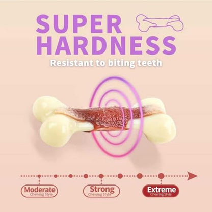 Consumable Corner - Super Nylon Dog Chew Bone - Beef Flavor Infused - for Teething & Aggressive Chewers - Long Lasting Durable Material - Safe for All Dogs - Medium - 1 Bone - size: Medium