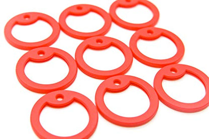 500 pcs Red Military Army Dog Tag Silencer Silicone/Rubber Silencer