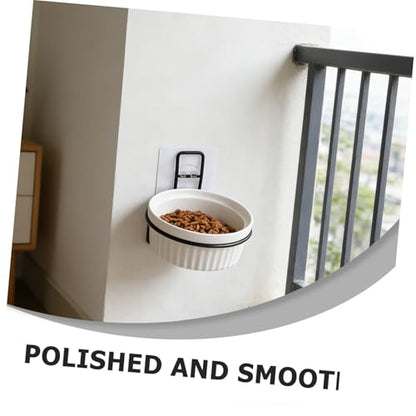 NUOBESTY Wall-Mounted Pet Feeder Holder Feeding Shelf for Cats and Dogs Smooth Edges Easy Installation Convenient Pet Supply Accessory
