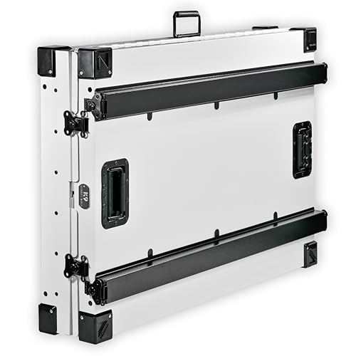 K9 Kennel Boss Aluminum Collapsible Dog Crate, Heavy Duty Folding Kennel - Large (White) - color: White, size: 41.6"L x 29.7"W x 33.9"H