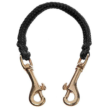 Safety First Seat Belt Restraint for Dogs - Handmade in the USA Alpine Outfitters (Black) - color: Black