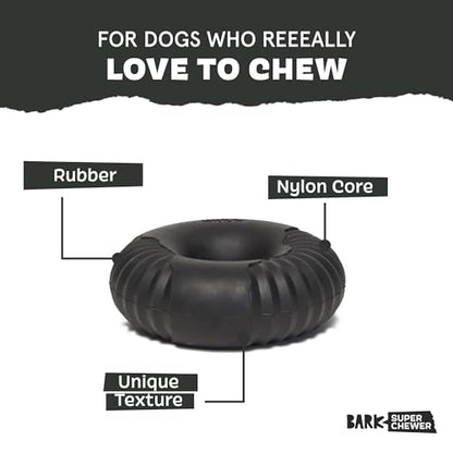 Barkbox Super Chewer Tough Dog Chew Toys for Aggressive Chewers, Dental Stimulating (Radius - Large) - color: Radius - Large, size: Medium/Large