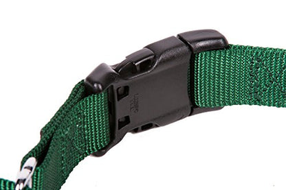 GOGO Pet Products 5/8-Inch Martingale Dog Collar, Small, Hunter Green - color: Hunter Green, size: Small (5/8" web width)