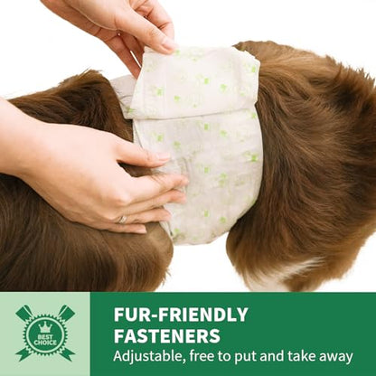 IMMCUTE Dog Diapers Male Small 50 Ct, Male Dog Diapers Disposable with Wetness Indicator, Adjustable Puppy Diapers Male, Flashdry Gel Technology, Male Dog Wraps for Incontinence & Marking - size: Small (50 Ct)