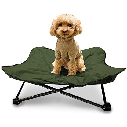 Iris Plaza 1011199013 Outdoor Dog Bed, Doggie Pet Cot, M, Khaki - color: Khaki, size: M