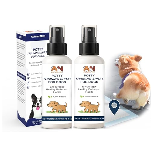 2 packs Potty Training Spray for Dogs – Puppies & Adults Dog Potty Spray - Dog Pee Here Spray for Dogs, Helps Guide Dog to Pee Pads or Designated Areas – Safe Attractant for Indoor & Outdoor Use - color: 2-pack Potty Spray