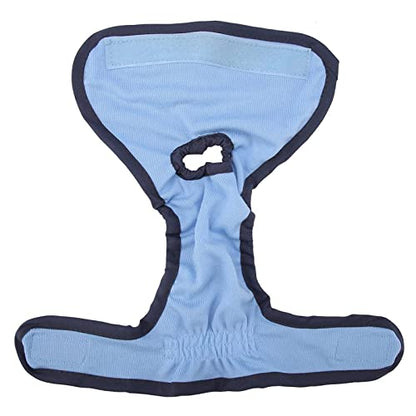 TOPINCN Dog Physiological Pants, Female Pet Sanitary Diaper, Polyester, Washable, Elastic Waistband, for Small Medium Large Dogs, Blue, Size M