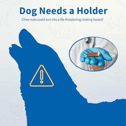 PetClan Chewise Bully Stick Holder, Improved Bully Sticks Holder, Ultimate Secure Heavy Duty, BPA-Free Safety Device to Prevent Choking, Fits Various Bully Sticks and Dog Sizes - color: Blue, size: Standard
