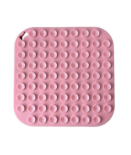 Lick Mat for Cats and Dogs, Pet Enrichment Cute Lick Mats with Suction Cups for Dog Anxiety Relief, Cat Lick Pad Prevent Boredom, Dog Treat Mat for Bathing Grooming (Pink)