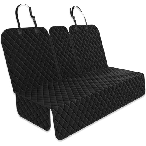 Yonktoo Dog Car Seat Cover for Back Seat, Car Seat Cover 60/40 Split Bench for Family Car, Compact SUV, MPV - Standard - 53" W - size: Standard - 53" W