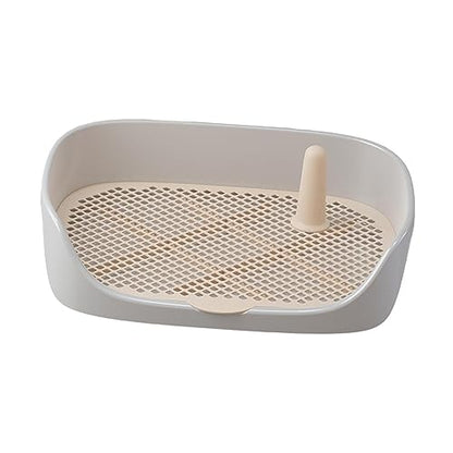 Dog Toilet Training Potty Tray, Pet Pan Bedpan Training Pads Holder Training Pad Toilet Potty Trainer for Small Animals, Home, Puppy, Gray 48x37x13cm - color: Gray 48x37x13cm